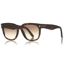 Tom Ford - Rhett Sunglasses - Square Acetate Sunglasses - Dark Havana - FT0714 - Sunglasses - Tom Ford Eyewear - Avvenice