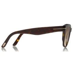 Tom Ford - Rhett Sunglasses - Square Acetate Sunglasses - Dark Havana - FT0714 - Sunglasses - Tom Ford Eyewear - Avvenice