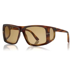 Tom Ford - Rizzo Sunglasses - Square Acetate Sunglasses - FT0730 - Havana - Tom Ford Eyewear - Avvenice