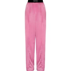 Tom Ford - Rose Bloom Stretch Silk Satin PJ Pants - Tom Ford Exclusive Luxury Collection - Avvenice