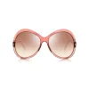Tom Ford - Rose Sunglasses - Oval Acetate Sunglasses - Pink - FT0765 - Sunglasses - Tom Ford Eyewear - Avvenice