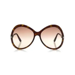 Tom Ford - Rose Sunglasses - Oval Acetate Sunglasses - Dark Havana - FT0765 - Sunglasses - Tom Ford Eyewear - Avvenice