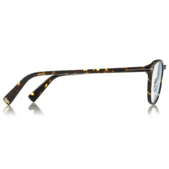 Tom Ford - Round Optical Sunglasses - Dark Havana - FT5583-B - Optical Glasses - Tom Ford Eyewear - Avvenice