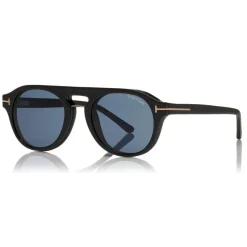 Tom Ford - Round Opticals Sunglasses - Round Optical Sunglasses - Black - FT5533-B - Sunglasses - Tom Ford Eyewear - Avvenice