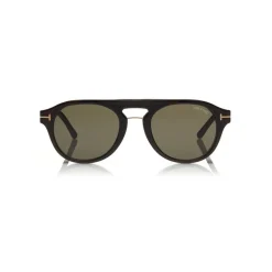 Tom Ford - Round Opticals Sunglasses - Round Optical Sunglasses - Grey Havana - FT5533-B - Sunglasses - Tom Ford Eyewear - Avvenice