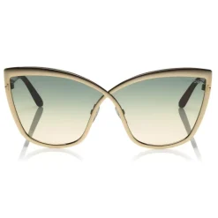 Tom Ford - Sandrine Sunglasses - Butterfly Acetate and Metal Sunglasses - Rose Gold - FT0715 - Sunglasses - Tom Ford Eyewear - Avvenice