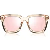 Tom Ford - Sari Sunglasses - Squared Acetate Sunglasses - Pink - FT0690 - Sunglasses - Tom Ford Eyewear - Avvenice