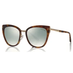 Tom Ford - Simona Sunglasses - Cat-Eye Acetate Sunglasses - Soft Havana - FT0717 - Sunglasses - Tom Ford Eyewear - Avvenice