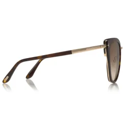 Tom Ford - Simona Sunglasses - Cat-Eye Acetate Sunglasses - Dark Havana - FT0717 - Sunglasses - Tom Ford Eyewear - Avvenice