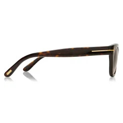 Tom Ford - Snowdon Sunglasses - Squared Acetate Sunglasses - Dark Havana - FT0237 - Sunglasses - Tom Ford Eyewear - Avvenice
