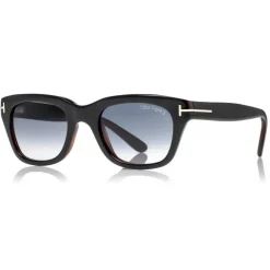 Tom Ford - Snowdon Sunglasses - Squared Acetate Sunglasses - Black - FT0237 - Sunglasses - Tom Ford Eyewear - Avvenice