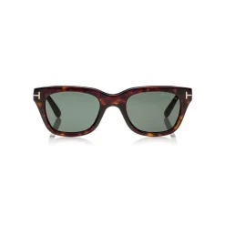 Tom Ford - Snowdon Sunglasses - Squared Acetate Sunglasses - Havana - FT0237 - Sunglasses - Tom Ford Eyewear - Avvenice