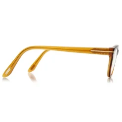 Tom Ford - Soft Round Optical Glasses - Round Acetate Optical Glasses - Red Havana - FT5207 - Optical Glasses - Tom Ford Eyewear - Avvenice