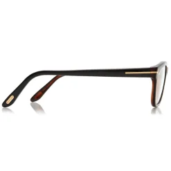 Tom Ford - Soft Round Optical Glasses - Round Acetate Optical Glasses - Black - FT5207 - Optical Glasses - Tom Ford Eyewear - Avvenice