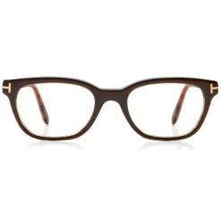 Tom Ford - Soft Round Optical Glasses - Round Acetate Optical Glasses - Brown - FT5207 - Optical Glasses - Tom Ford Eyewear - Avvenice