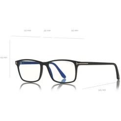 Tom Ford - Square Optical Glasses - Square Optical Glasses - Black - FT5584-B – Optical Glasses - Tom Ford Eyewear - Avvenice