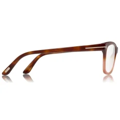 Tom Ford - Square Optical Glasses - Squared Acetate Optical Glasses - Dark Havana - FT5424 - Optical Glasses - Tom Ford Eyewear - Avvenice
