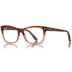 Tom Ford - Square Optical Glasses - Squared Acetate Optical Glasses - Dark Havana - FT5424 - Optical Glasses - Tom Ford Eyewear - Avvenice
