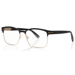 Tom Ford - Square Optical Frame Glasses - Square Metal Glasses - Black - FT5323 - Glasses - Tom Ford Eyewear - Avvenice
