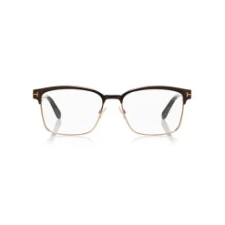 Tom Ford - Square Optical Frame Glasses - Square Metal Glasses - Brown - FT5323 - Glasses - Tom Ford Eyewear - Avvenice