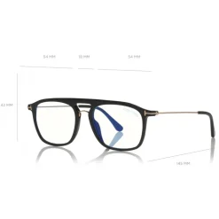 Tom Ford - Square Optical Glasses - Black - FT5588-B - Optical Glasses - Tom Ford Eyewear - Avvenice