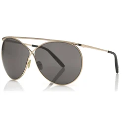 Tom Ford - Stevie Sunglasses - Round Metal Sunglasses - Shiny Rose Gold - FT0761 - Sunglasses - Tom Ford Eyewear - Avvenice