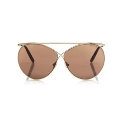 Tom Ford - Stevie Sunglasses - Round Metal Sunglasses - Gold - FT0761 - Sunglasses - Tom Ford Eyewear - Avvenice