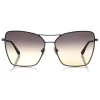 Tom Ford - Sye Sunglasses - Cat-Eye Metal Sunglasses - Black - FT0738 - Sunglasses - Tom Ford Eyewear - Avvenice