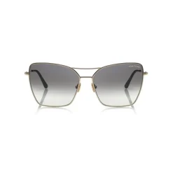 Tom Ford - Sye Sunglasses - Cat-Eye Metal Sunglasses - Gold - FT0738 - Sunglasses - Tom Ford Eyewear - Avvenice