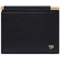 Tom Ford - T Line Folding Money Clip Card Holder - Tom Ford Exclusive Luxury Collection - Avvenice