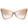 Tom Ford - Tallulah Sunglasses - Butterfly Acetate Sunglasses - Beige - FT0767 - Sunglasses - Tom Ford Eyewear - Avvenice