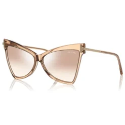 Tom Ford - Tallulah Sunglasses - Butterfly Acetate Sunglasses - Beige - FT0767 - Sunglasses - Tom Ford Eyewear - Avvenice