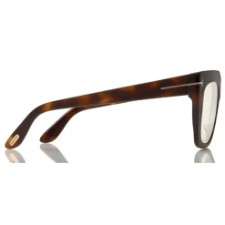 Tom Ford - Thea Sunglasses - Square Acetate Sunglasses - Havana Pink - FT0687 - Sunglasses - Tom Ford Eyewear - Avvenice