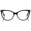 Tom Ford - Thin Cat-Eye Optical Glasses - Cat-Eye Acetate Optical Glasses - Black - FT5513 - Optical Glasses - Tom Ford Eyewear - Avvenice