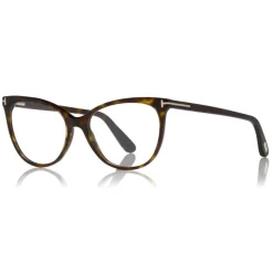 Tom Ford - Thin Cat-Eye Optical Glasses - Cat-Eye Optical Glasses - Dark Havana - FT5513 - Optical Glasses - Tom Ford Eyewear - Avvenice