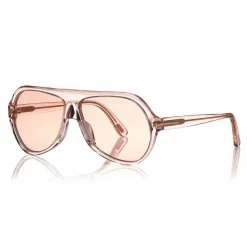 Tom Ford - Thomas Sunglasses - Pilot Acetate Sunglasses - FT0732 - Pink - Tom Ford Eyewear - Avvenice