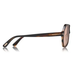 Tom Ford - Thomas Sunglasses - Pilot Acetate Sunglasses - FT0732 - Havana - Tom Ford Eyewear - Avvenice