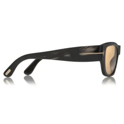 Tom Ford - Tom N.12 Sunglasses - Square Shaped Sunglasses - Dark Brown - FT0601-P - Sunglasses - Tom Ford Eyewear - Avvenice