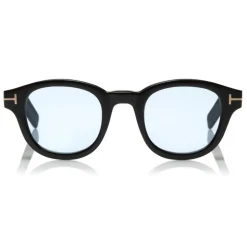 Tom Ford - Tom N.13 Sunglasses - Real Horn Squared Sunglasses - Dark Brown - FT5499-P - Sunglasses - Tom Ford Eyewear - Avvenice