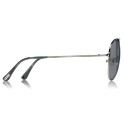Tom Ford - Tom N.4 Sunglasses - Pilot Style Sunglasses - Ruthenium - FT0488-P - Sunglasses - Tom Ford Eyewear - Avvenice