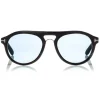 Tom Ford - Tom N.3 Sunglasses - Real Horn Optical Frame Sunglasses - Dark Brown - FT5438-P - Sunglasses - Tom Ford Eyewear - Avvenice