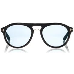 Tom Ford - Tom N.3 Sunglasses - Real Horn Optical Frame Sunglasses - Dark Brown - FT5438-P - Sunglasses - Tom Ford Eyewear - Avvenice
