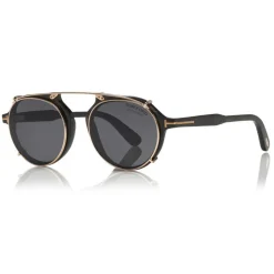 Tom Ford - Tom N.15 Sunglasses - Real Buffalo Horn Style Sunglasses - Black - FT5561-P-B - Sunglasses - Tom Ford Eyewear - Avvenice