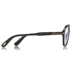 Tom Ford - Tom N.15 Sunglasses - Real Buffalo Horn Style Sunglasses - Black - FT5561-P-B - Sunglasses - Tom Ford Eyewear - Avvenice