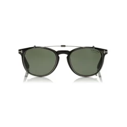 Tom Ford - Tom N.14 Sunglasses - Real Horn Squared Sunglasses - Blue - FT5498-P - Sunglasses - Tom Ford Eyewear - Avvenice