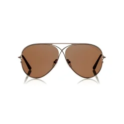 Tom Ford - Tom N.4 Sunglasses - Pilot Style Sunglasses - Rose Gold Brown - FT0488-P - Sunglasses - Tom Ford Eyewear - Avvenice