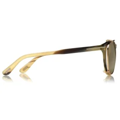 Tom Ford - Tom N.14 Sunglasses - Real Horn Squared Sunglasses - Light Brown - FT5498-P - Sunglasses - Tom Ford Eyewear - Avvenice