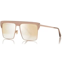 Tom Ford - West Gold Plated Sunglasses - Square Gold Plated Sunglasses - Rose Gold - FT0706 - Sunglasses - Tom Ford Eyewear - Avvenice