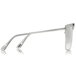 Tom Ford - West Gold Plated Sunglasses - Square Gold Plated Sunglasses - White Gold - FT0706 - Sunglasses - Tom Ford Eyewear - Avvenice