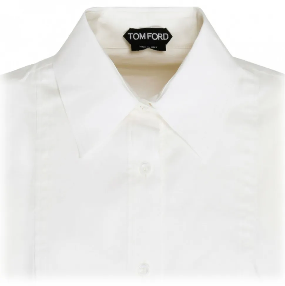 Tom Ford - White Cotton Blend Shirt - Tom Ford Exclusive Luxury Collection - Avvenice